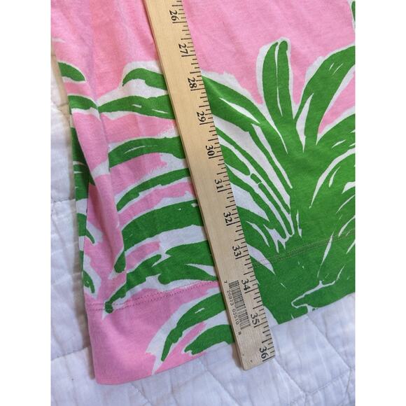 Lilly Pulitzer Loren Pink Pout Flamenco Pineapple Dress Size Medium Women - Picture 7 of 8